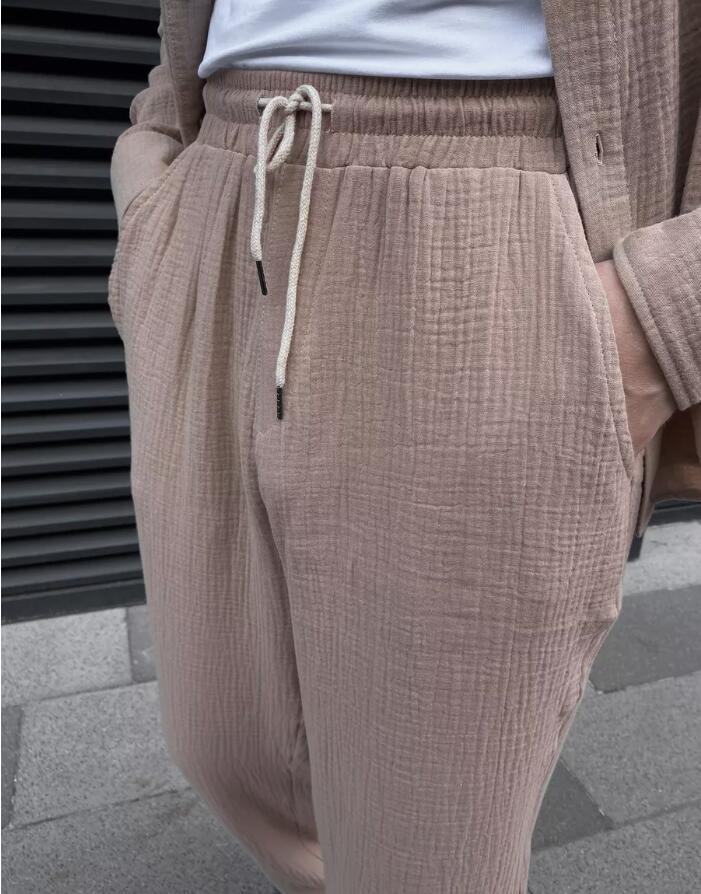 Men's Cotton Button Down Shirt and Trouser Co-ord