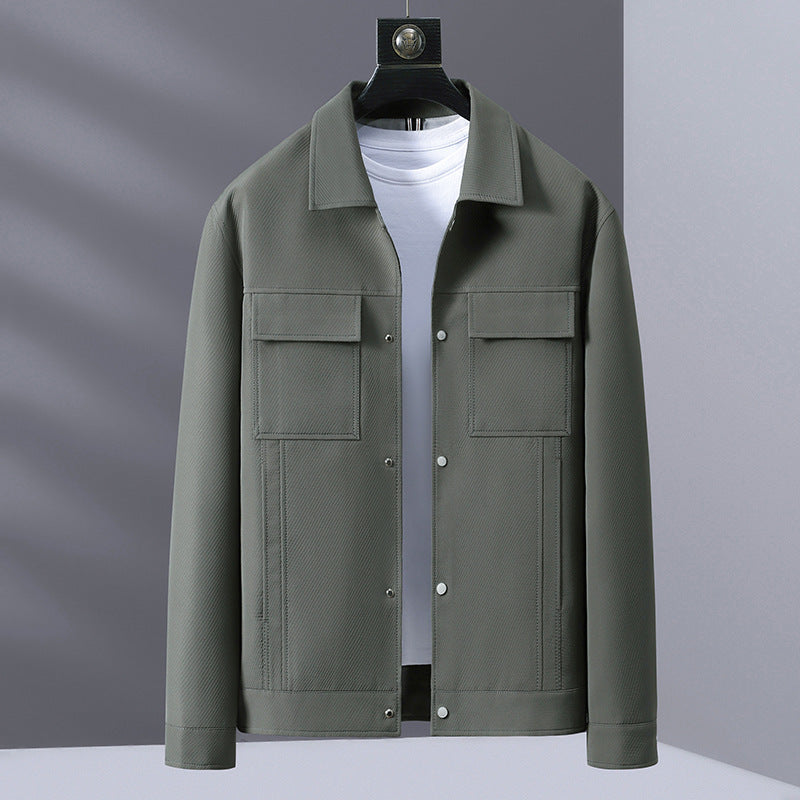 Polo Collar Shirt Style Autumn Staple Jacket