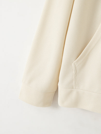 Men's Turtleneck Half Zip Pocket Long Sleeve Sweatshirt and Trouser Co-ord