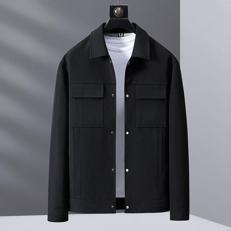 Polo Collar Shirt Style Autumn Staple Jacket