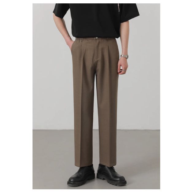 Men's Loose Straight Trousers Korean Style Staple Trousers