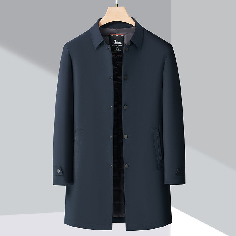 Winter Inside-Padded Formal Collar Staple Coat