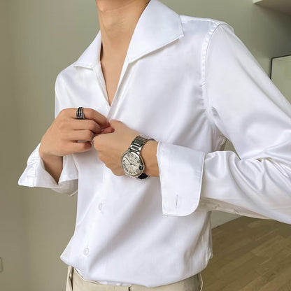 Spring And Autumn Korean Style Staple Shirt