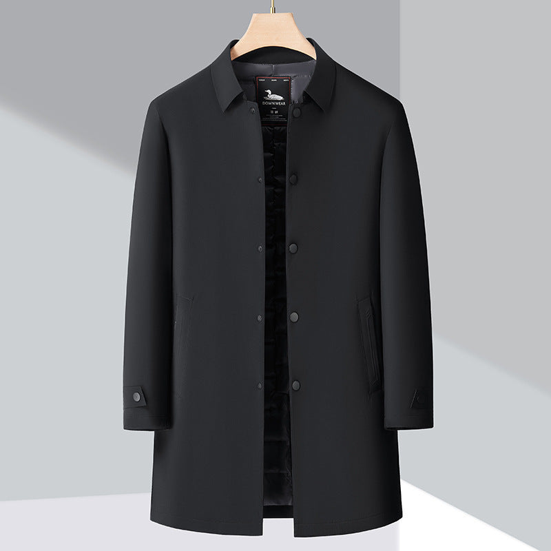 Winter Inside-Padded Formal Collar Staple Coat