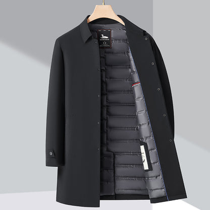 Winter Inside-Padded Formal Collar Staple Coat