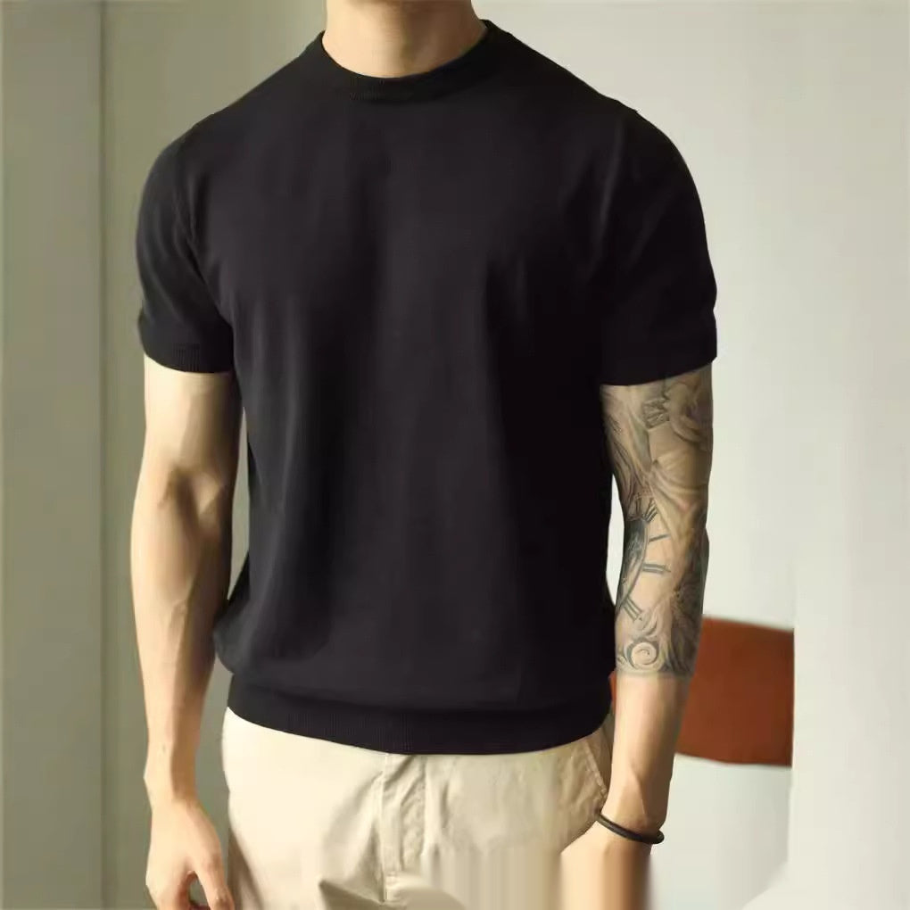 Mini Turtle-Neck Slim Fit Staple T-Shirt