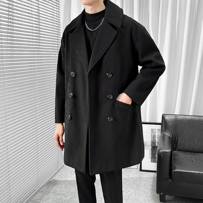 Mid Length British Wool Staple Trench Coat