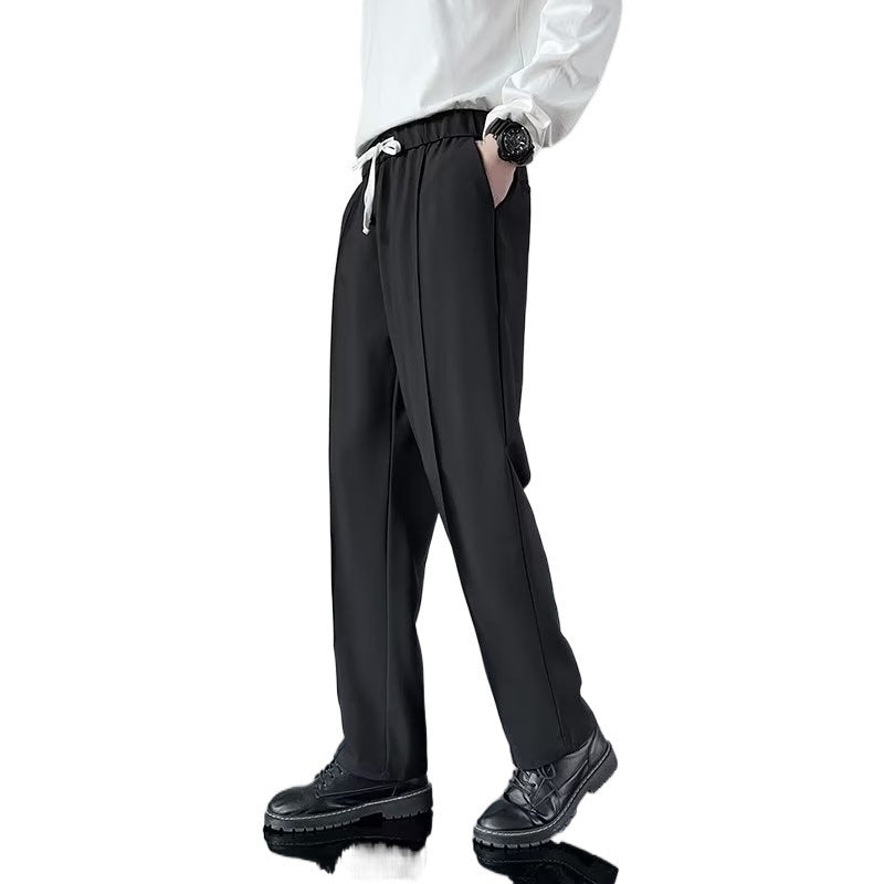 Slim Fit Casual Draping Staple Trouser