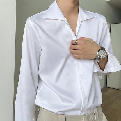 Spring And Autumn Korean Style Staple Shirt